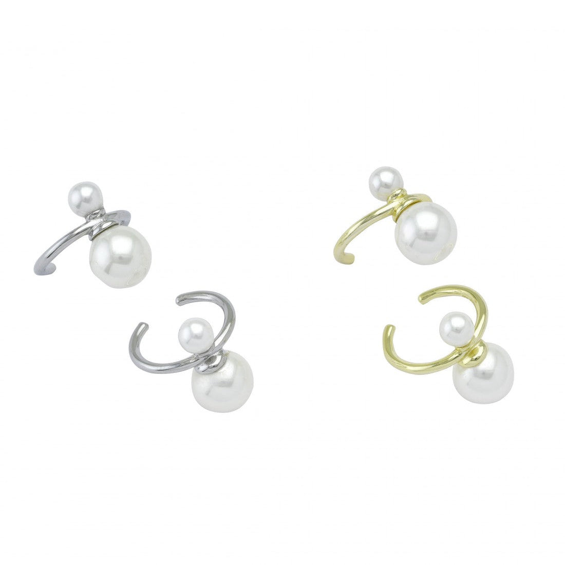 Two Pearls Ear Cuff