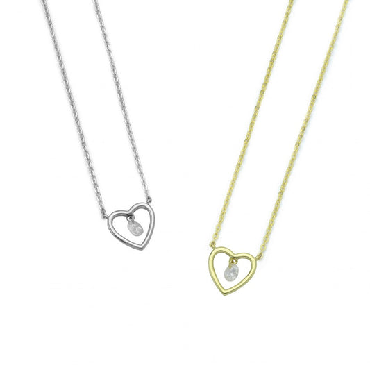 Open Heart Necklace