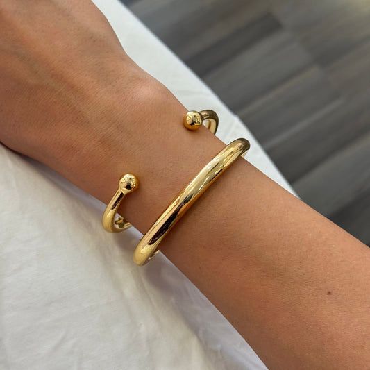 Tow - Sided Bangles Bracelet