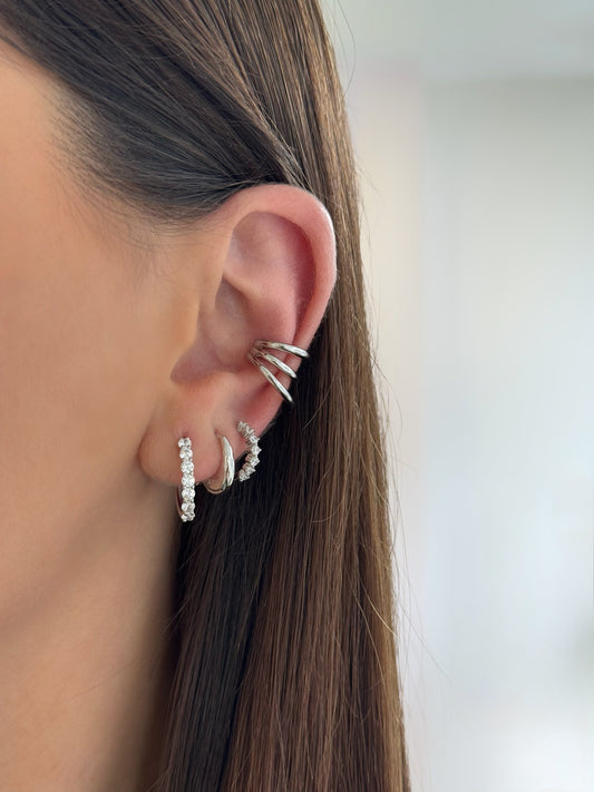 Texture Bubble Hoop Earrings