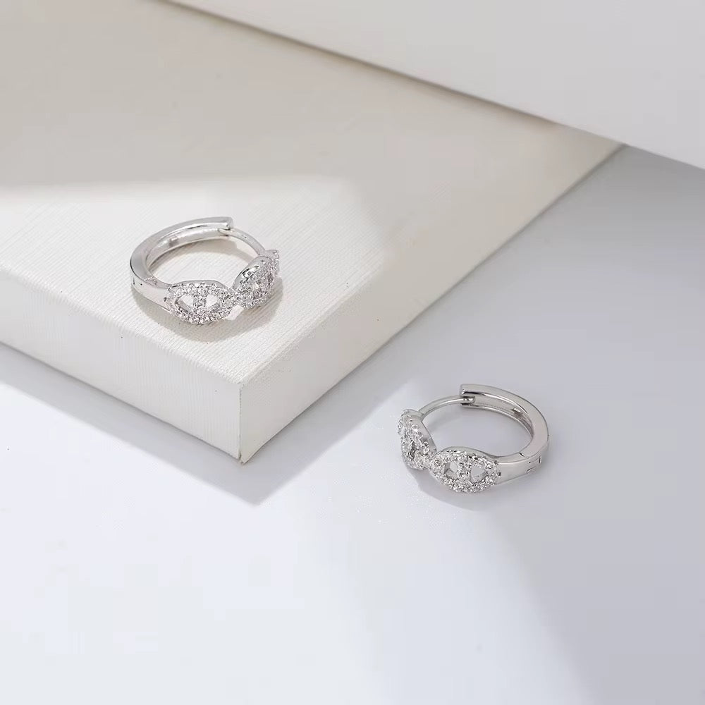 Chain Hoops Earrings