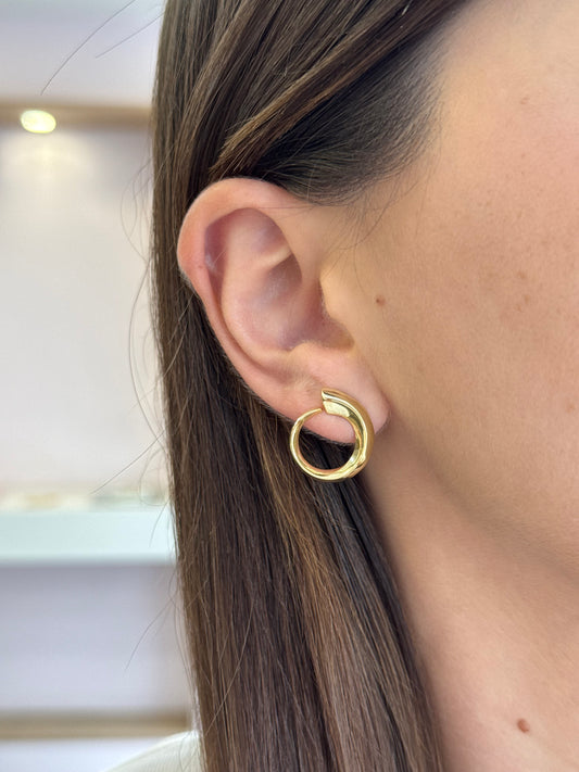 Open Circle Earrings