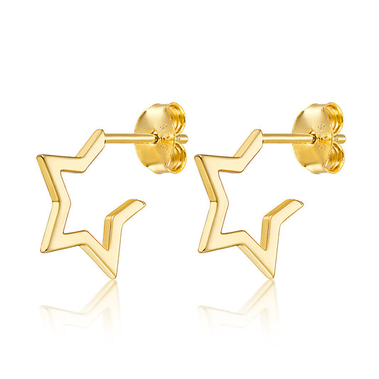 Star Hoops Earrings