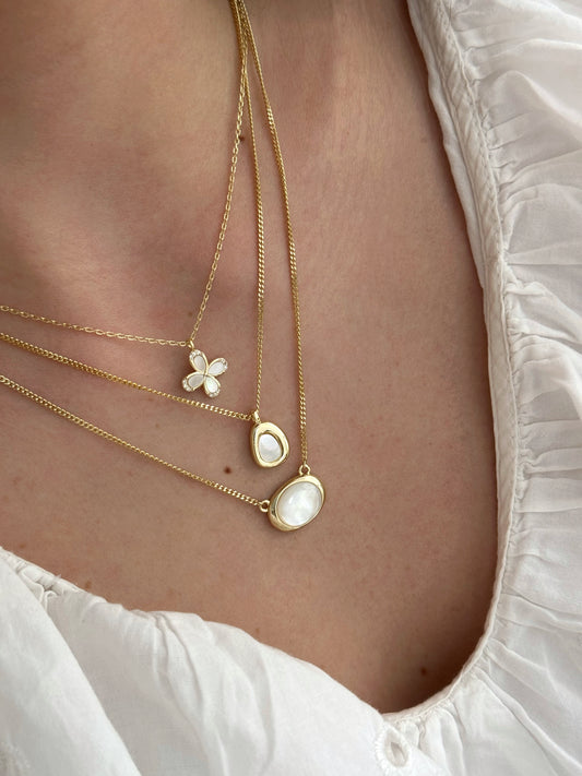 Flower - Cross Necklace