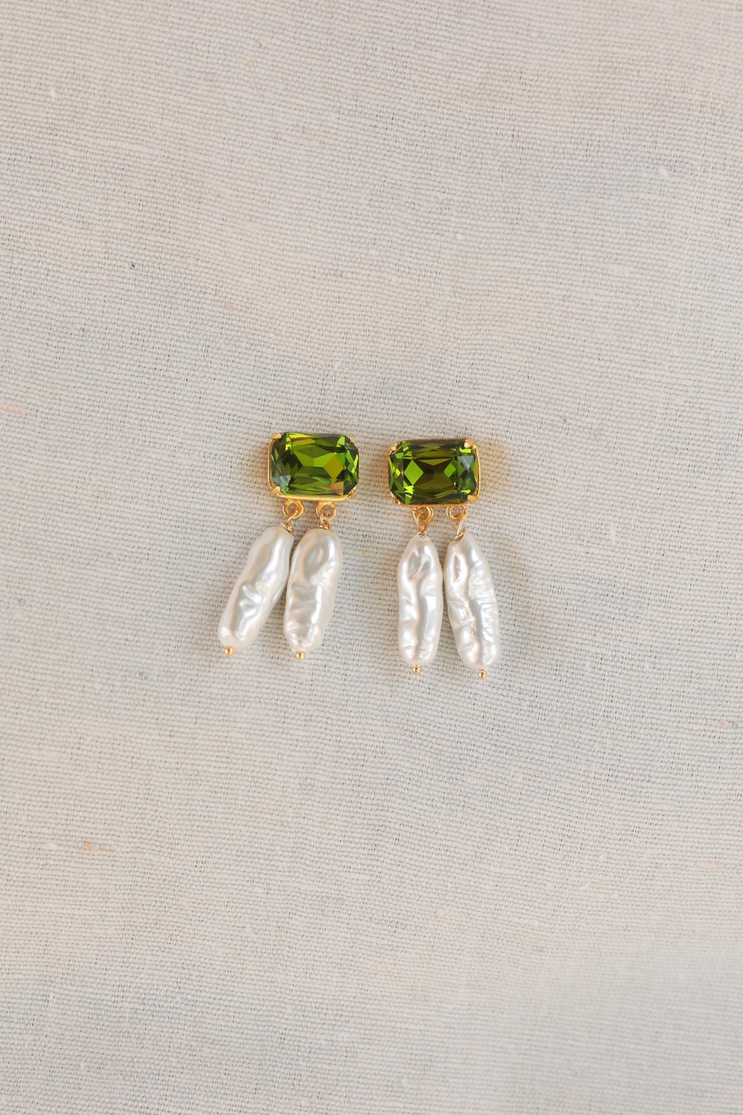 Mare Earrings / Light Emerald