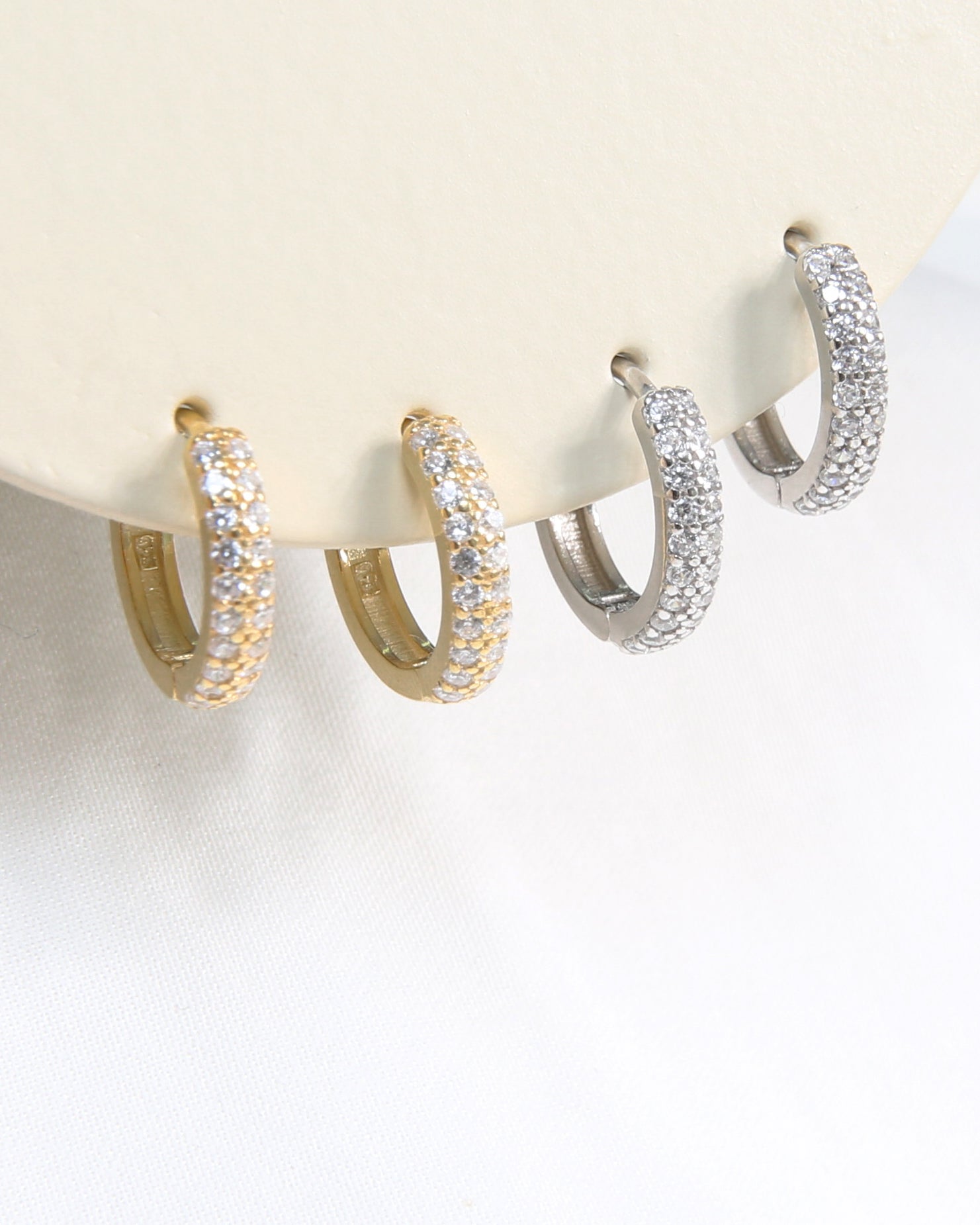 Zircons Tiny Hoops – JOIA JEWELLERY CY