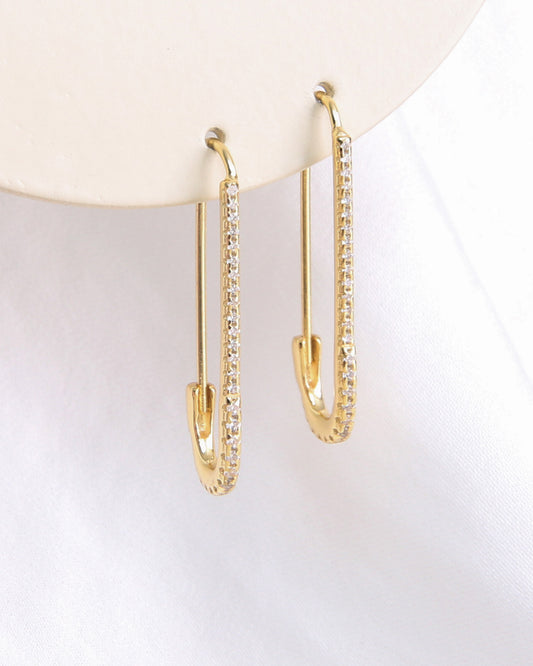 Pin Zircons Earrings
