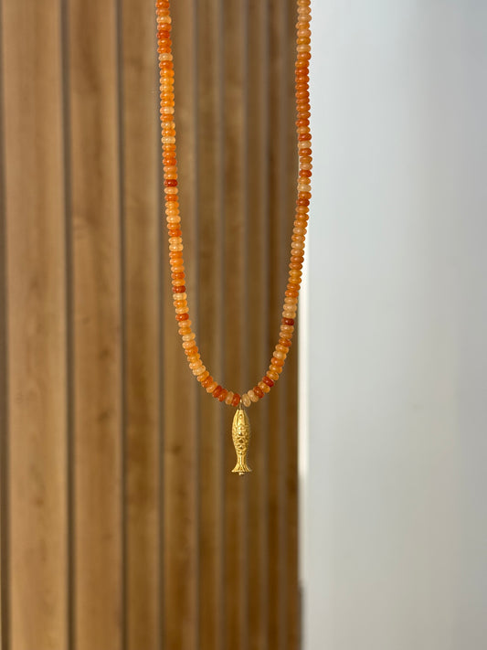 Flat Fish Necklace