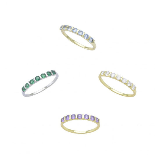 7 Zircons Eternity Ring