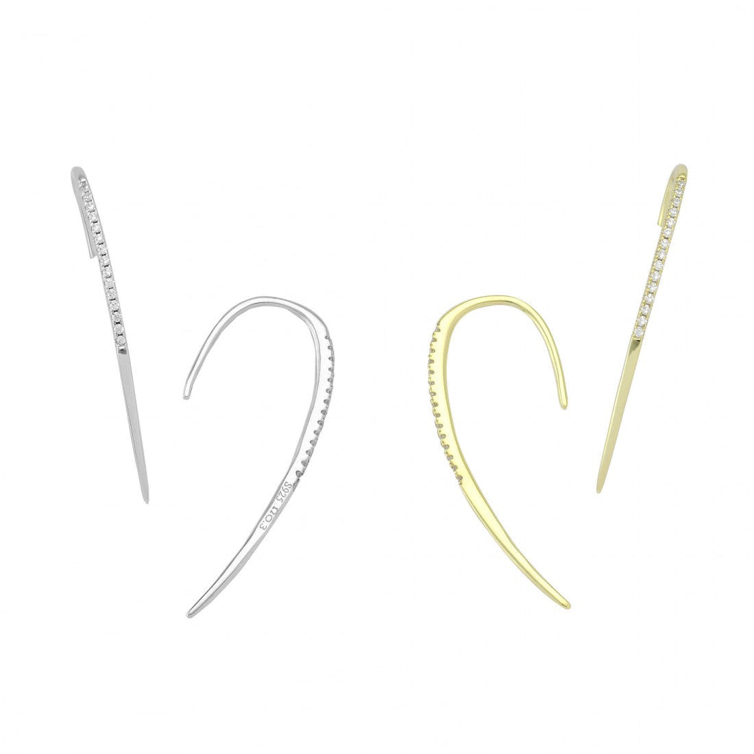 Half Heart S Earrings