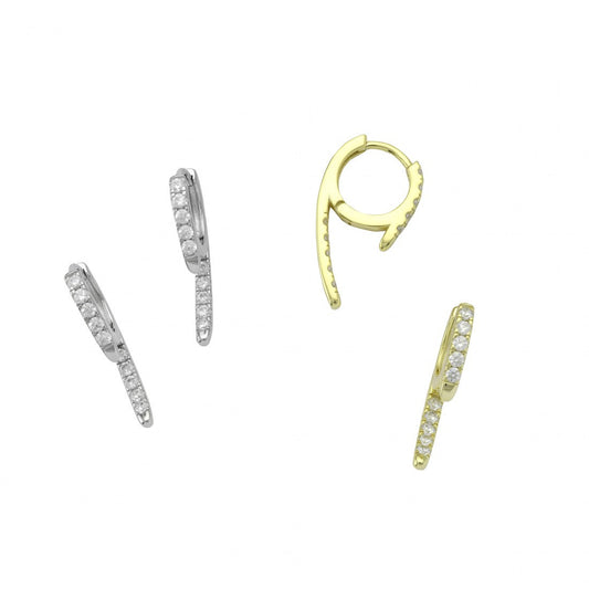 Up Down Hoops Earrings