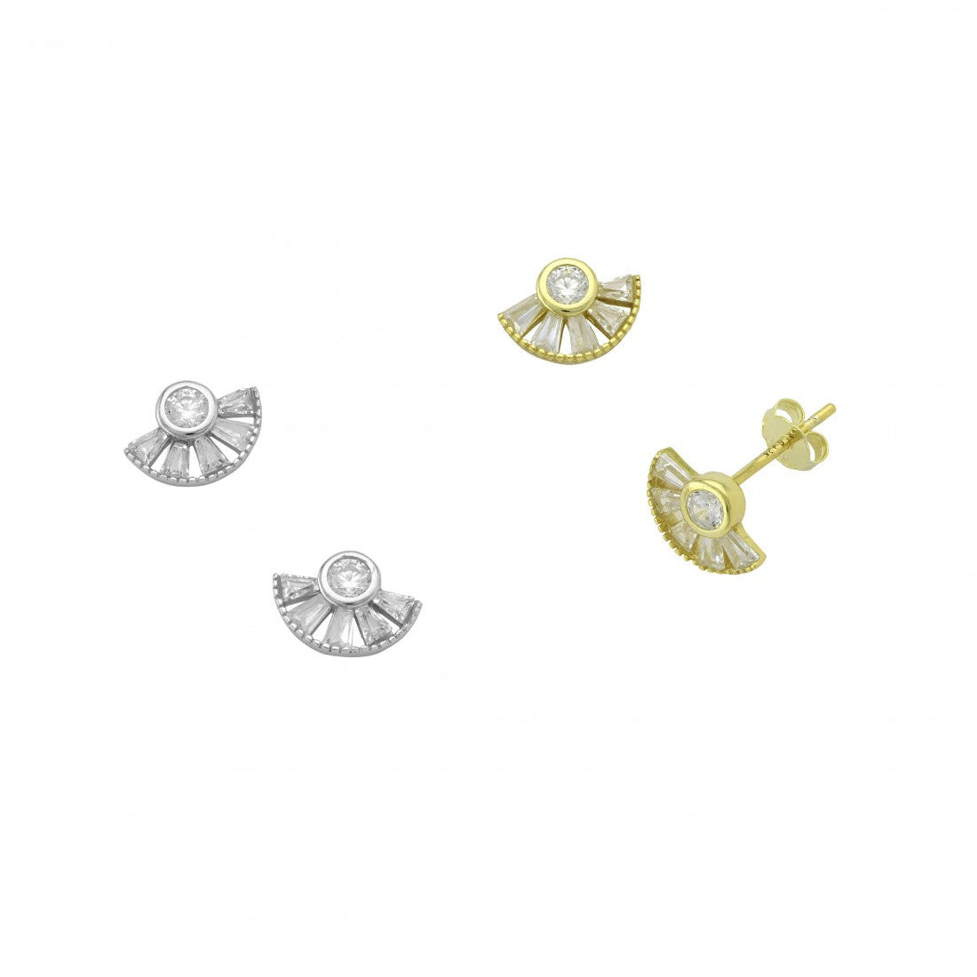 Fan Studs Earrings