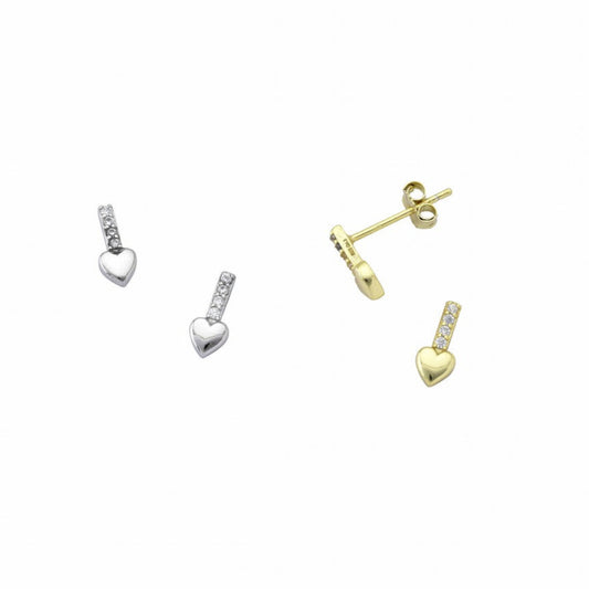 Tiny Heart Studs Earrings