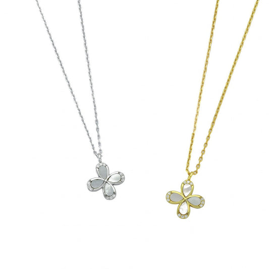 Flower - Cross Necklace