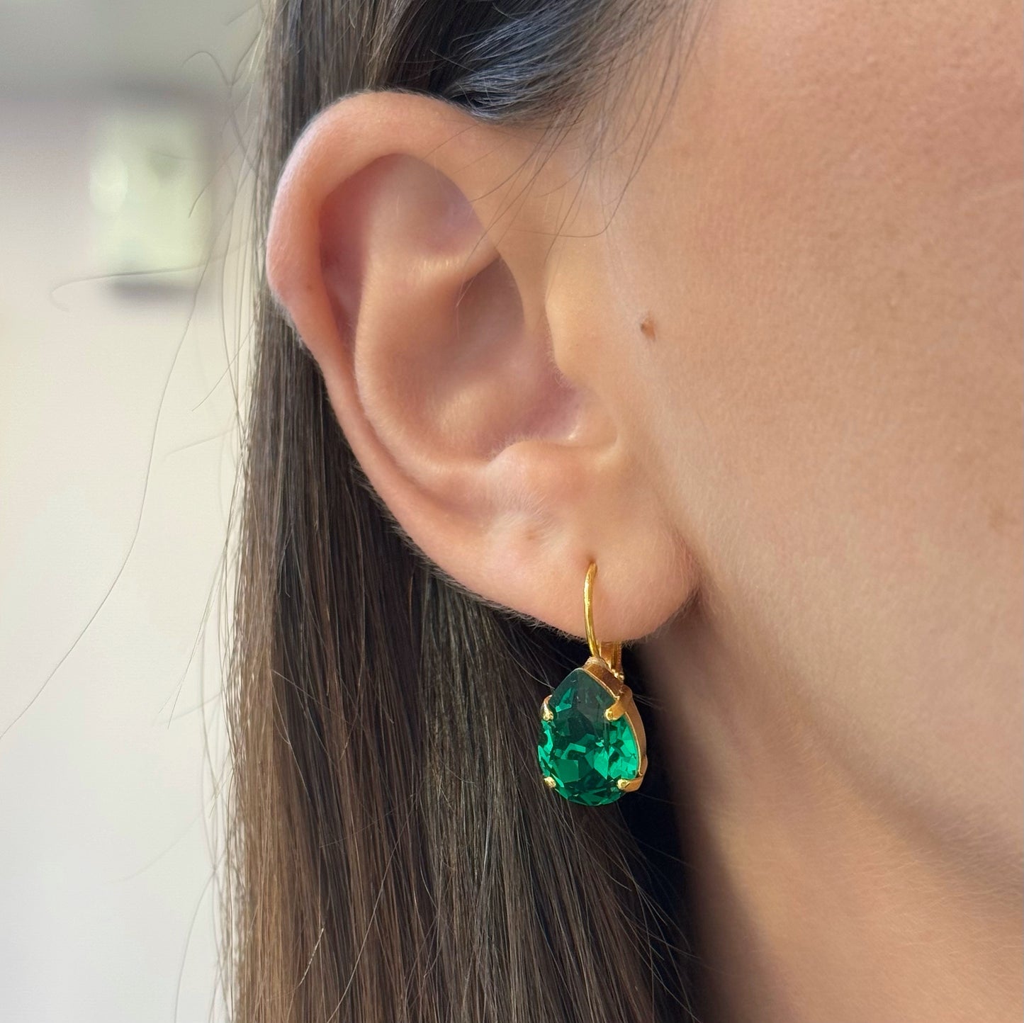 Pear Swarovski Earrings