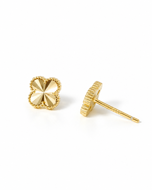 Sunburst Clover Studs Earrings