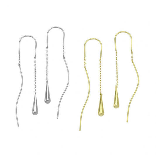 Flowline Drop Earrings