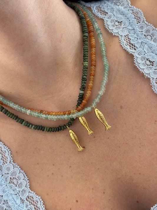 Flat Fish Necklace