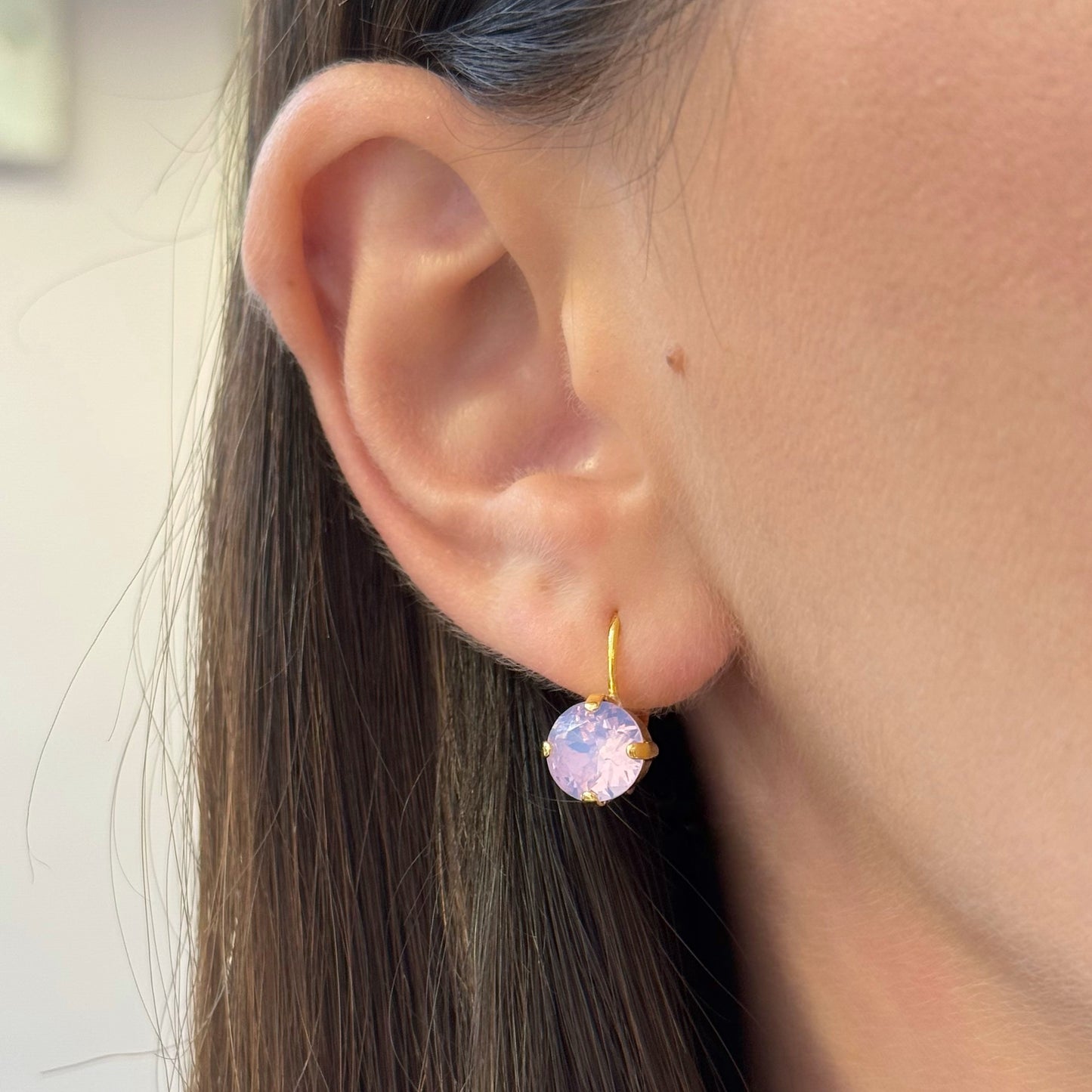 Round Swarovski Earrings