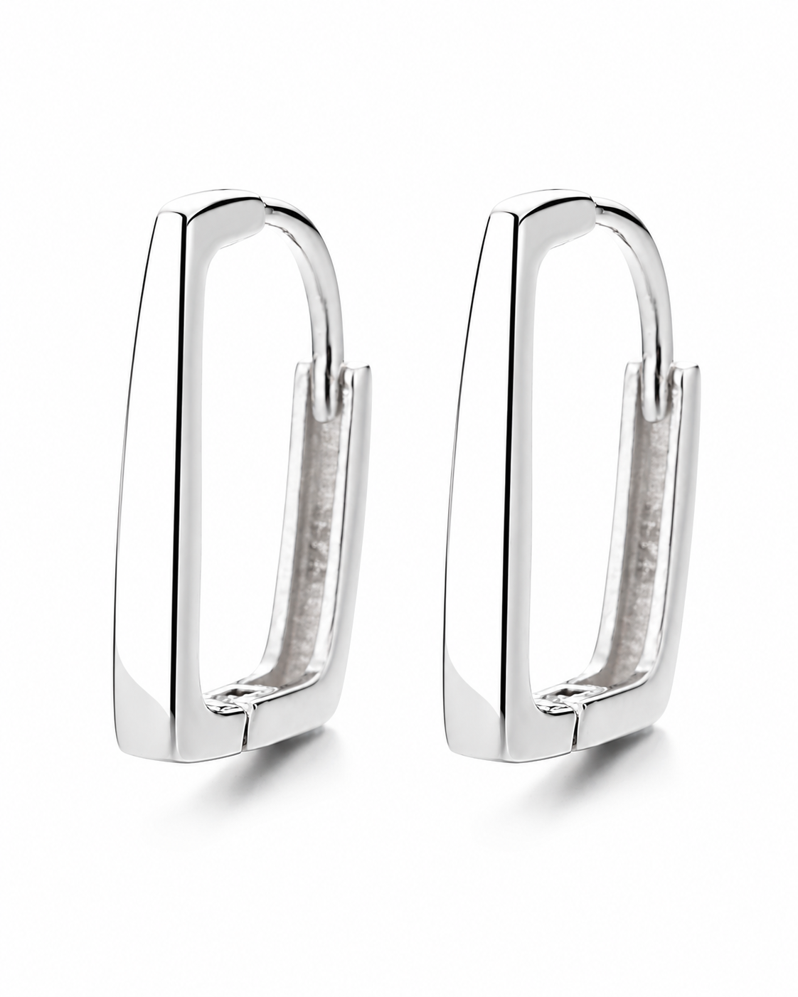 Tapered Rectangle Hoops Earrings