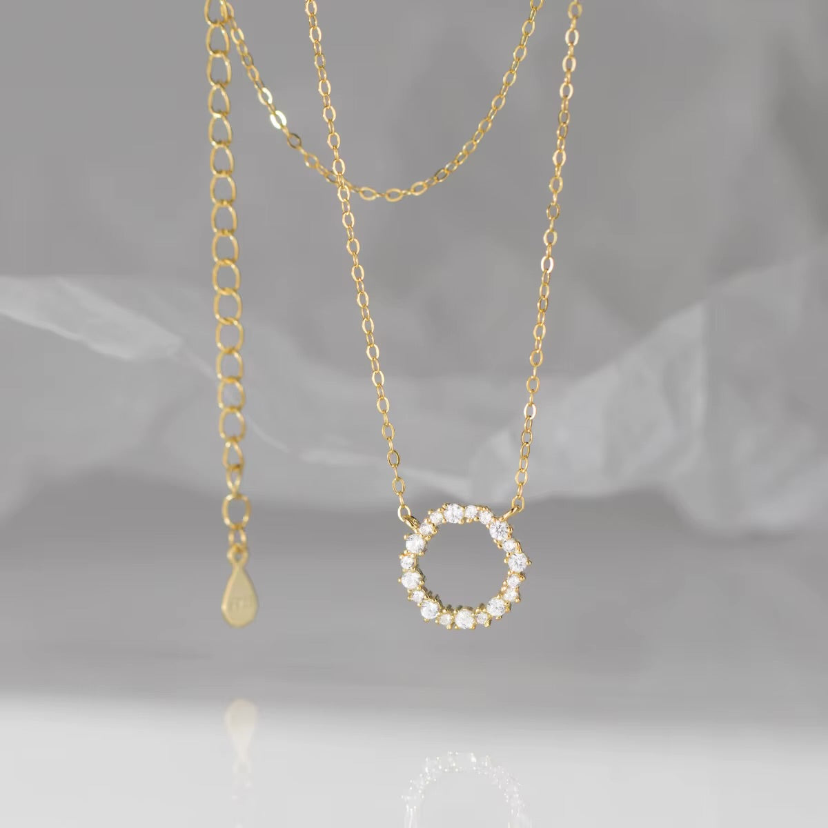 Circle Zircon Necklace
