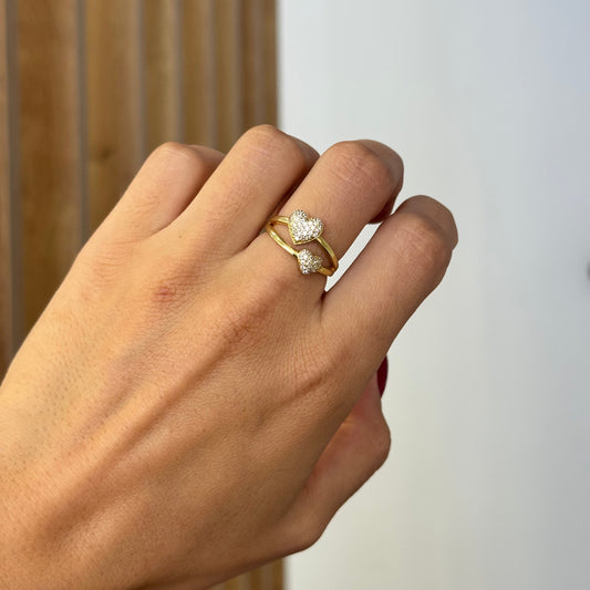 Heart Double Ring