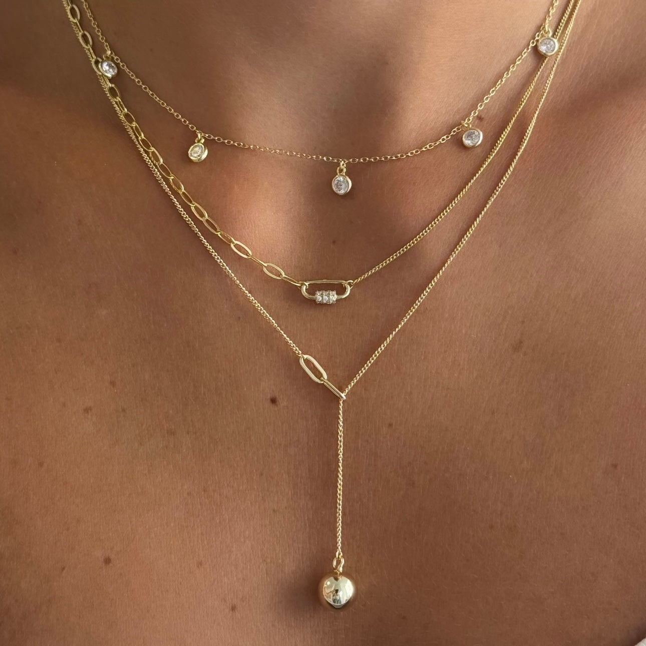 Chains & Locker Necklace