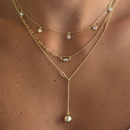 Chains & Locker Necklace