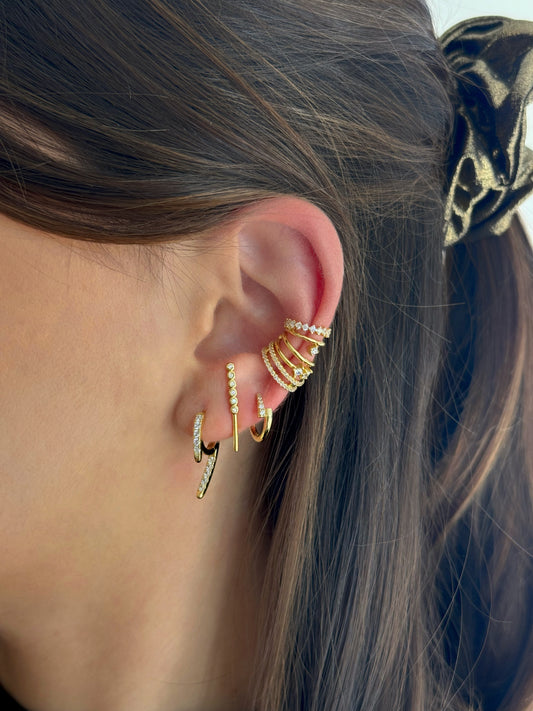 Up Down Hoops Earrings