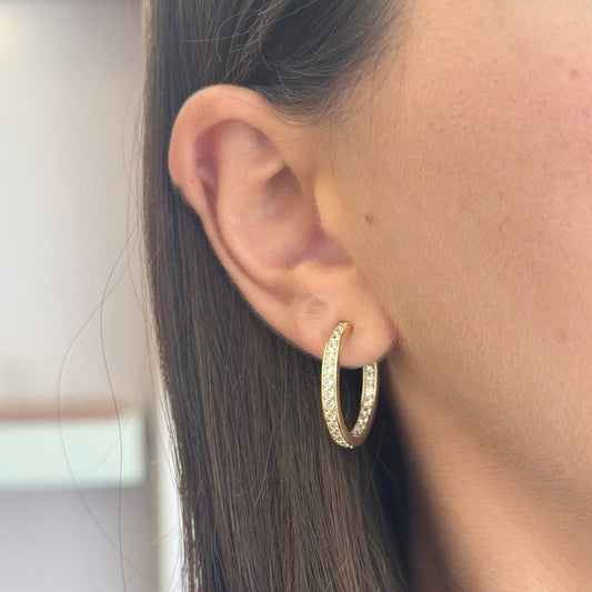 L In and Out Hoops Earrings