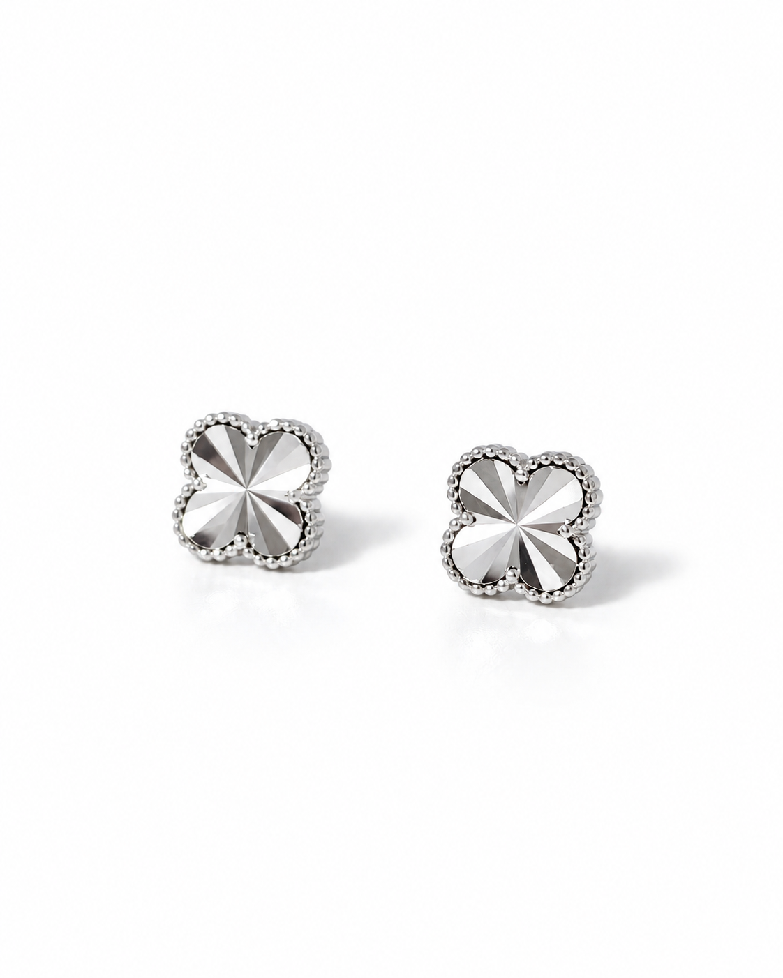 Sunburst Clover Studs Earrings