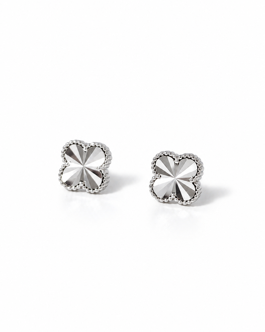 Sunburst Clover Studs Earrings