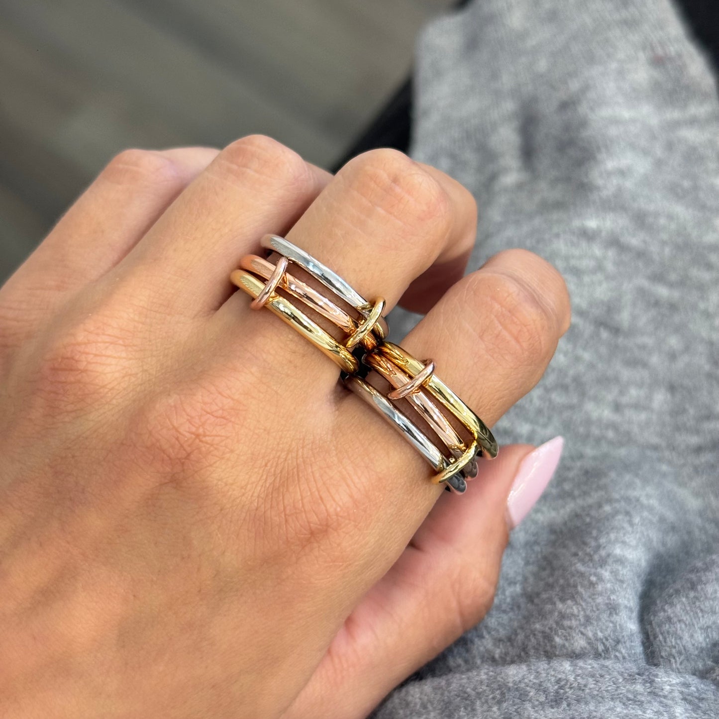3 Tone Stack Ring