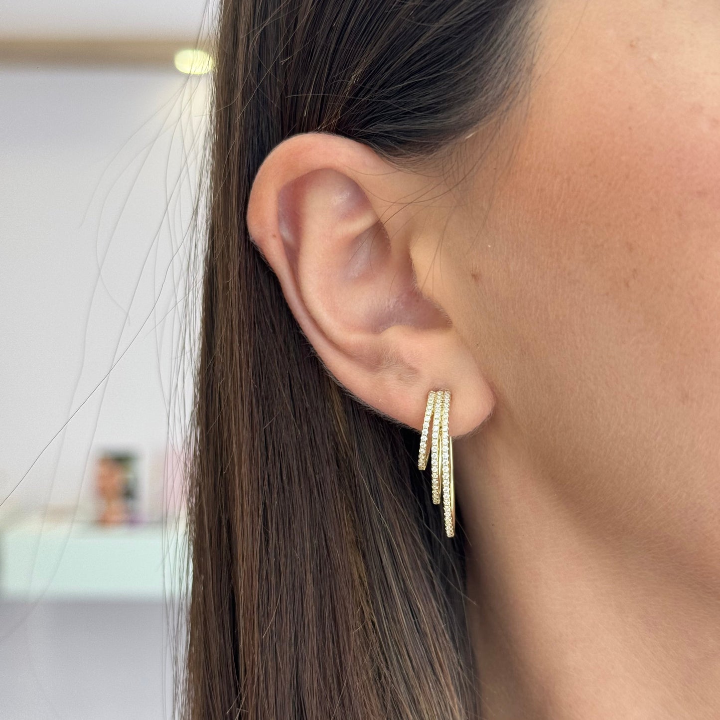 Triple Hoop Earrings