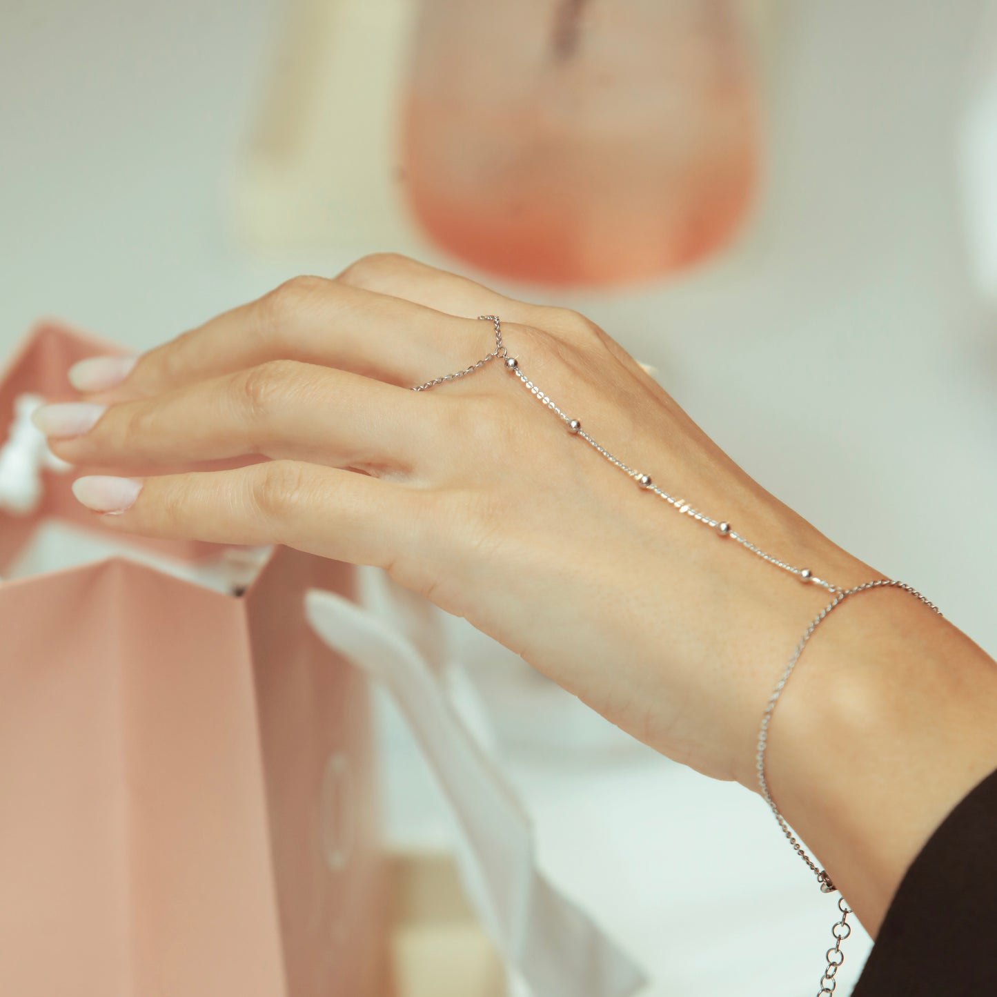 Dots Chain Ring Bracelet