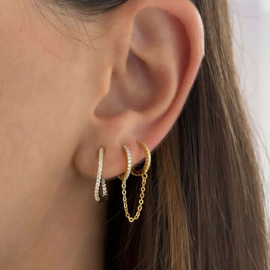 Wavy Hoop Earrings