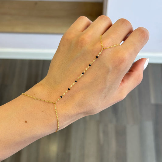 Black Ring Bracelet