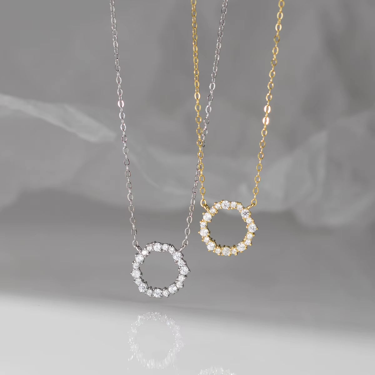 Circle Zircon Necklace