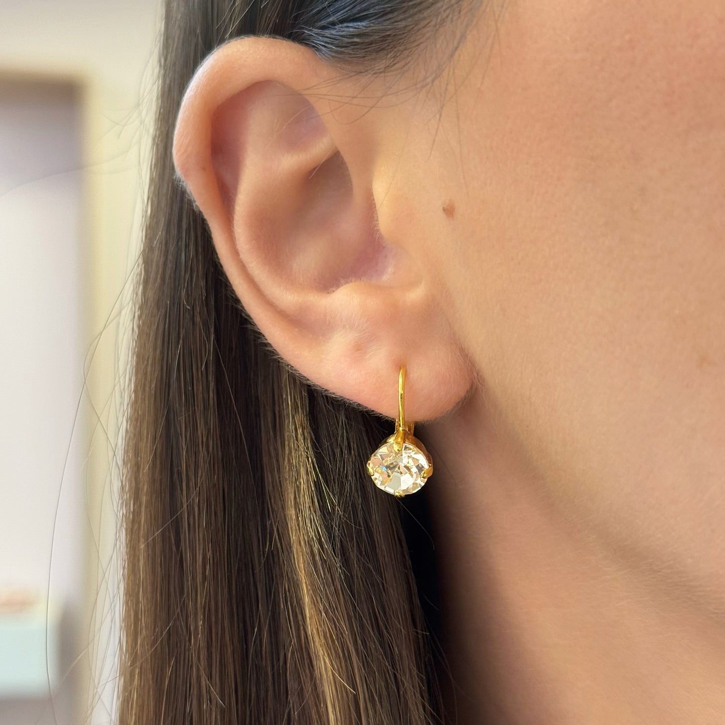 Round Swarovski Earrings