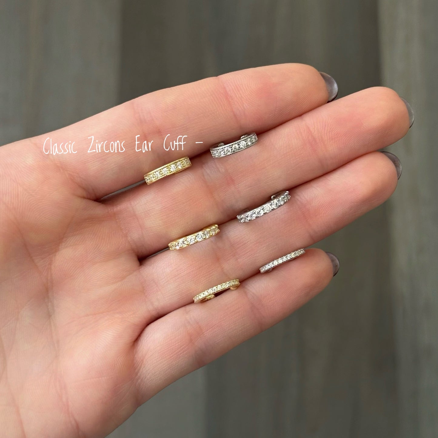 Classic Zircons Ear Cuff