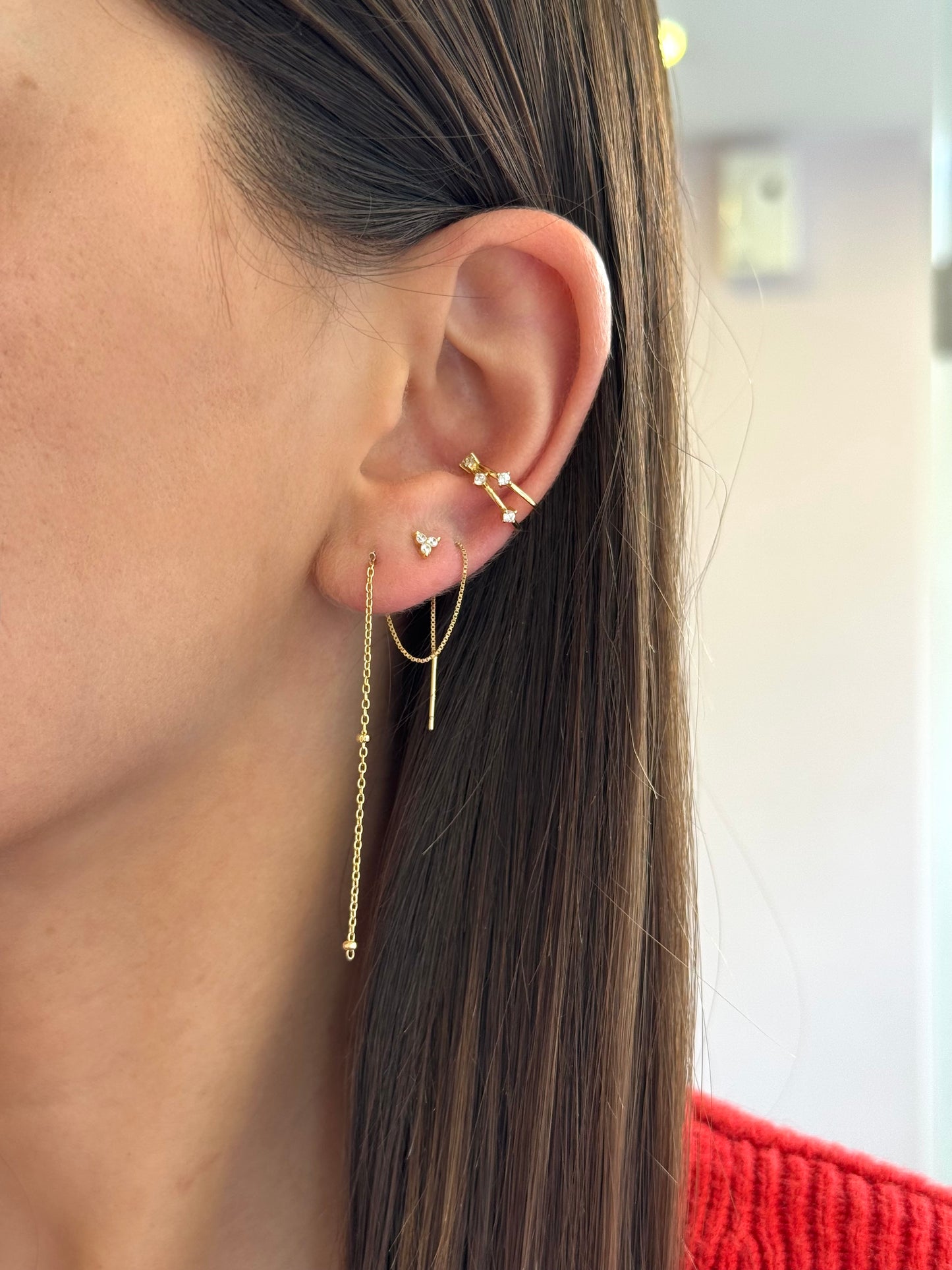 Flower Screw Back Studs Earrings