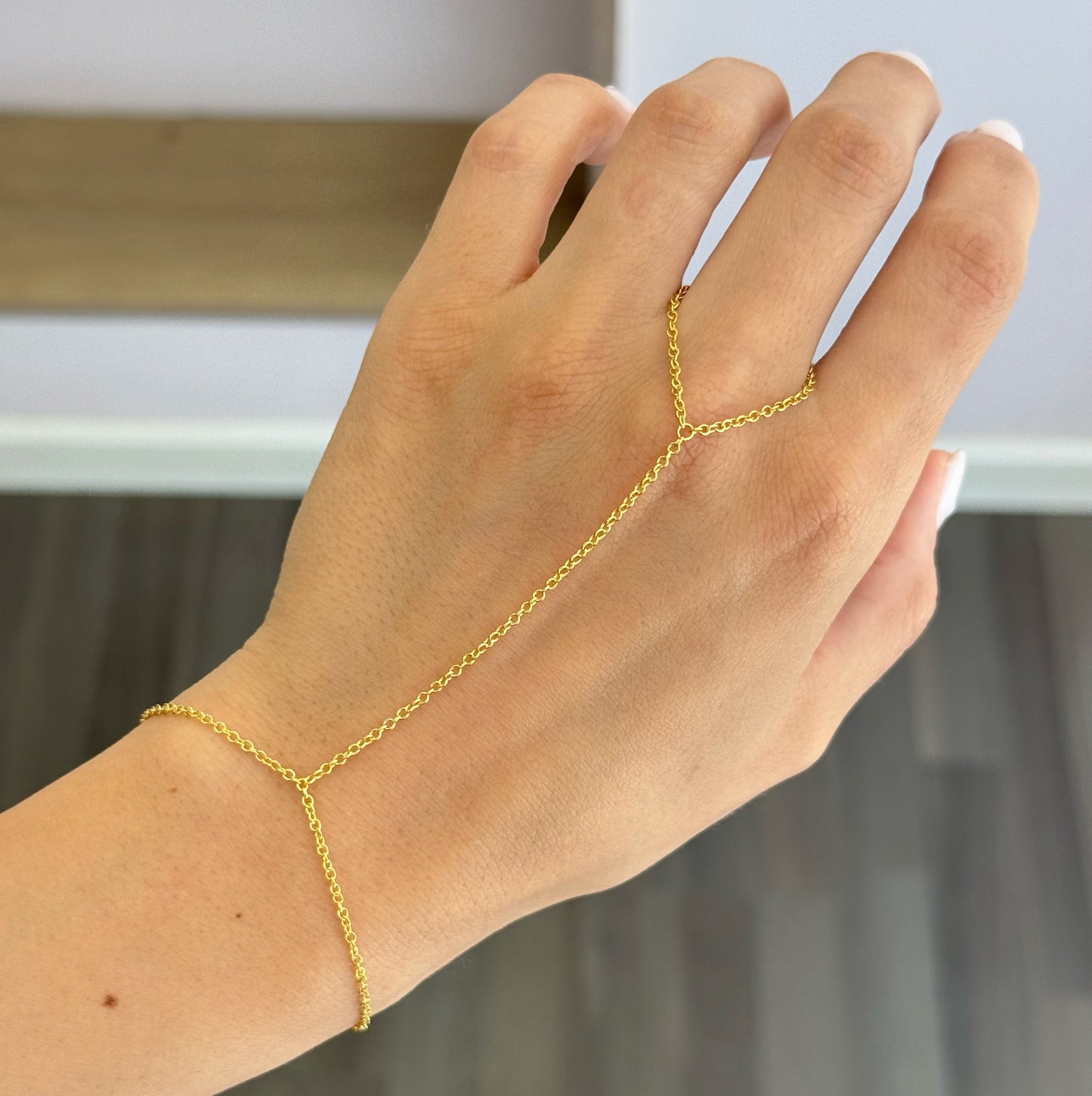 Simple Chain Ring Bracelet