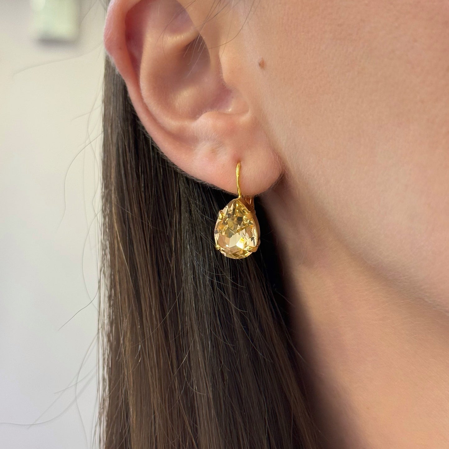 Pear Swarovski Earrings