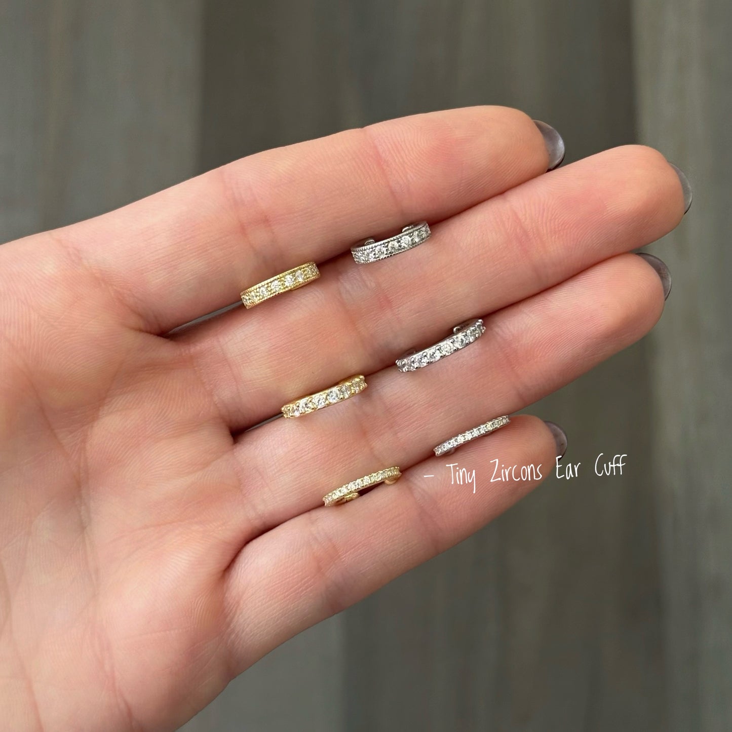 Tiny Zircons Ear Cuff