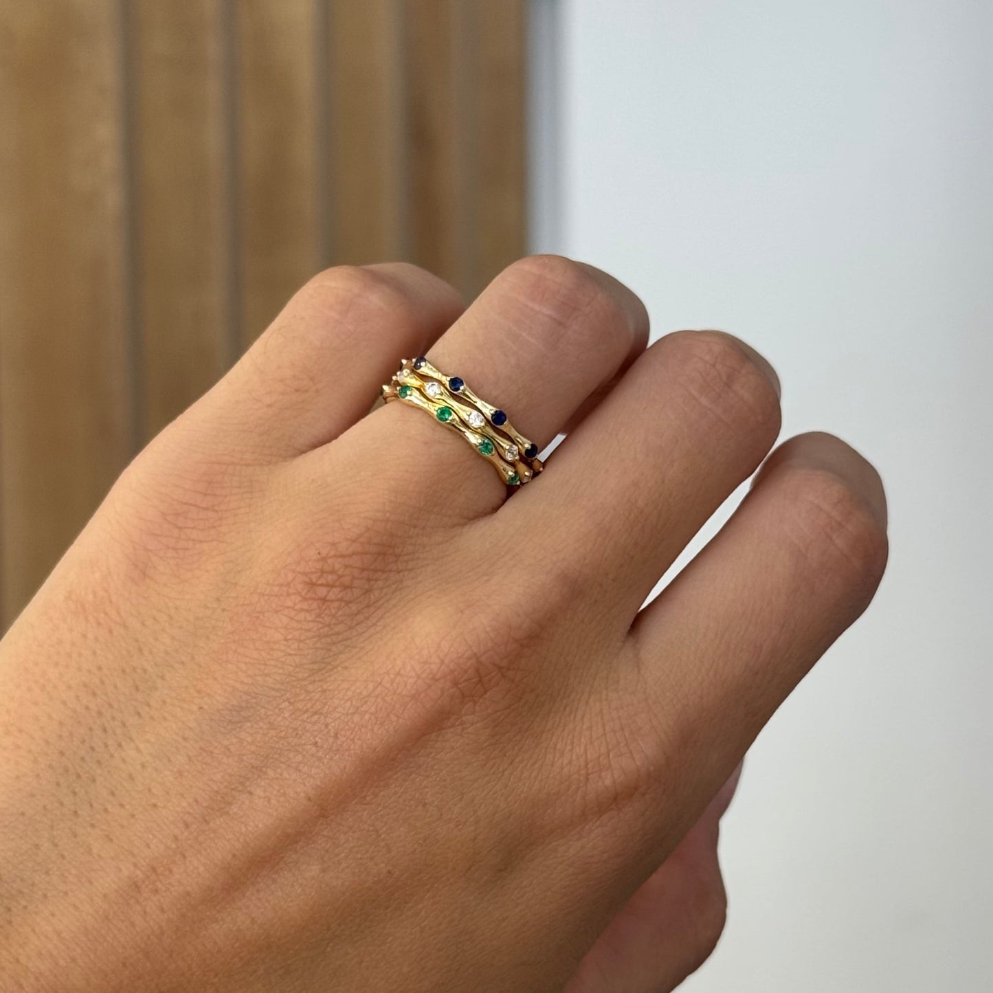 Wavy Eternity Ring