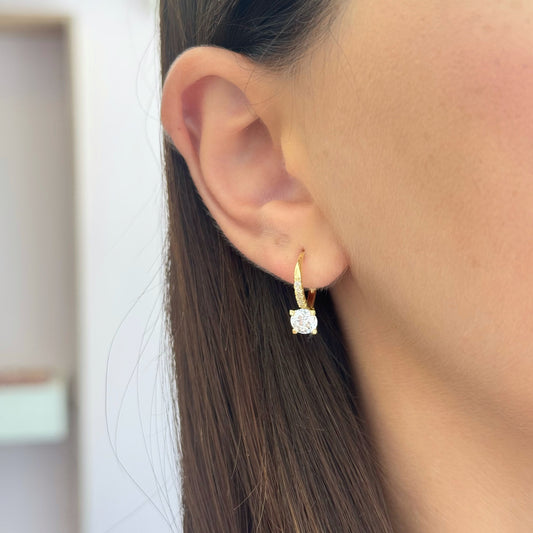 Solitaire Earrings