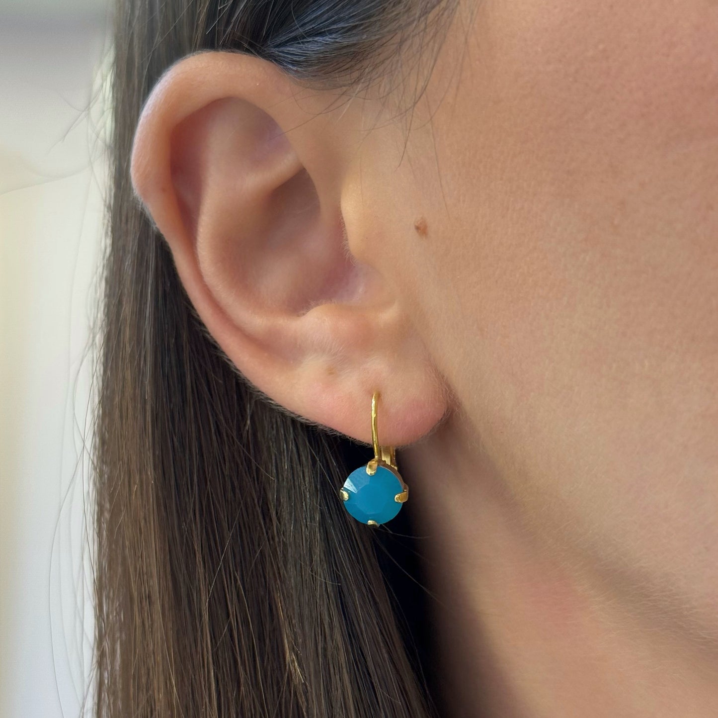 Round Swarovski Earrings