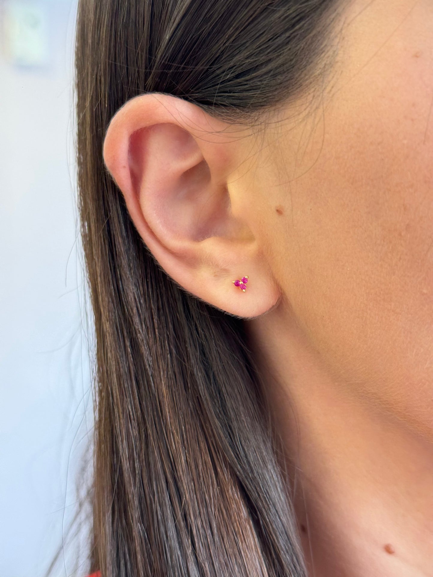 Flower Screw Back Studs Earrings