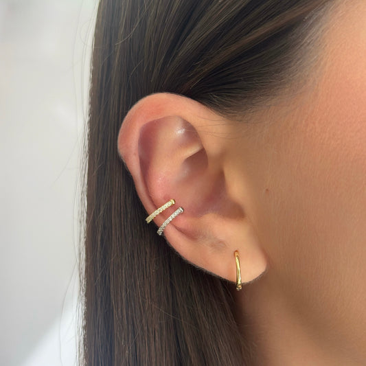Tiny Zircons Ear Cuff