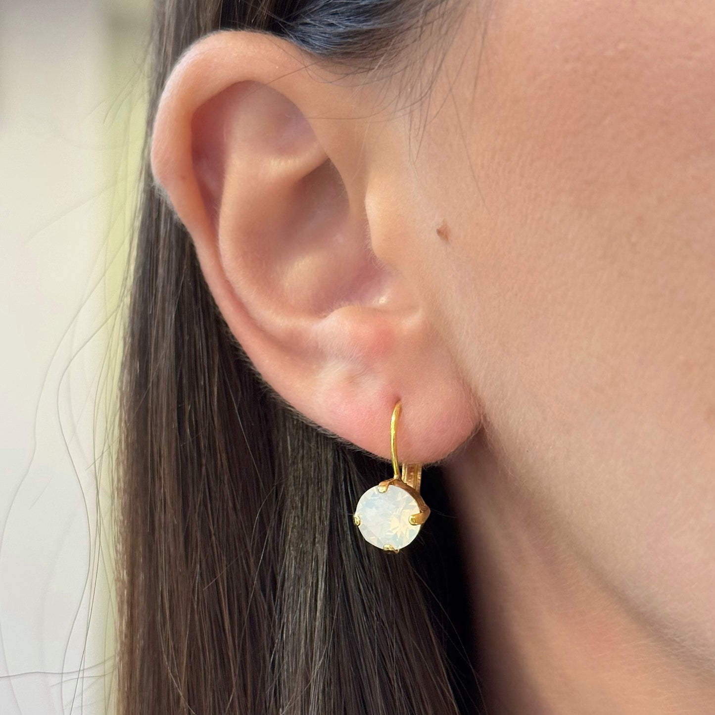 Round Swarovski Earrings